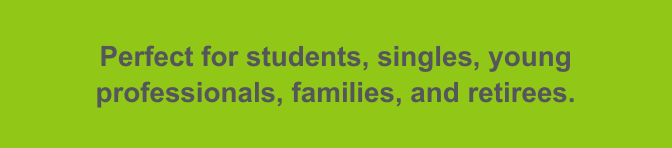 The Gentilly Terrace neighborhood is perfect for students, singles, young professionals, families, and retirees.