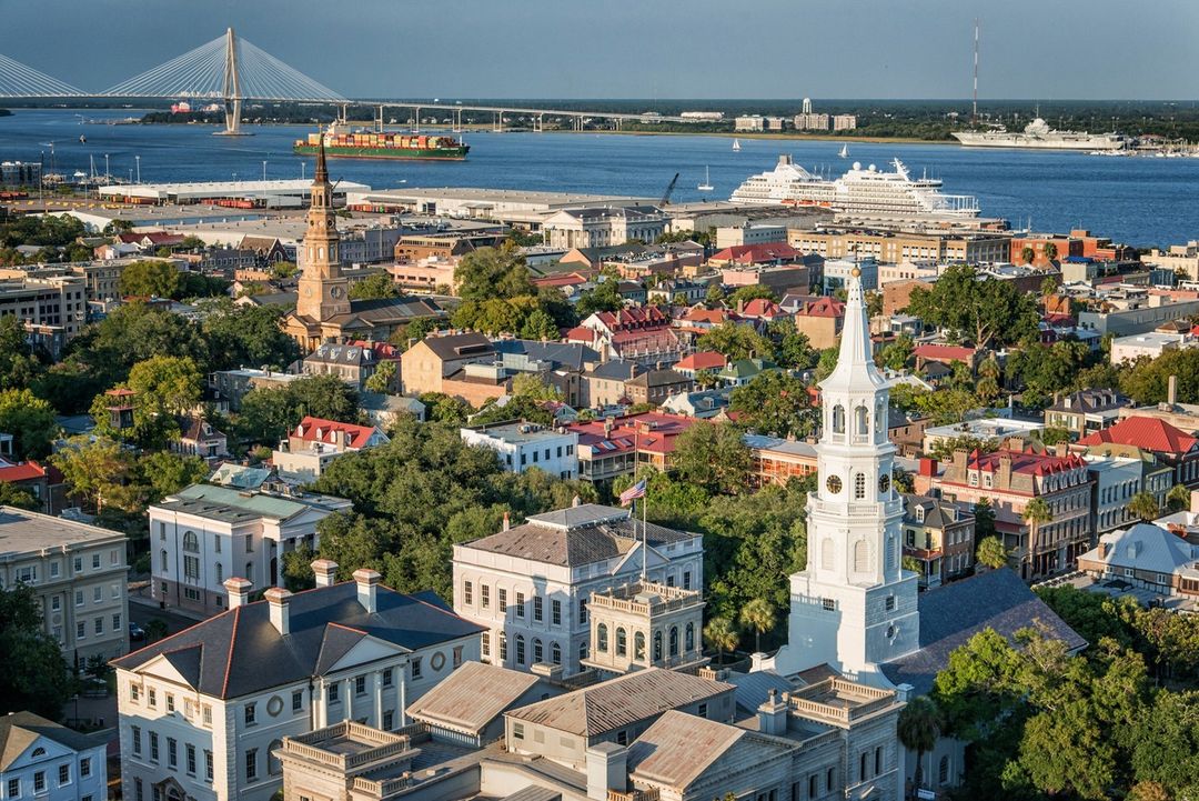 A view of the skyline in Downtown Charleston. Photo by Instagram user @societyatlaurens