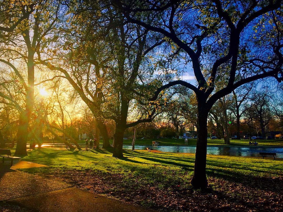 Sunset in Bidwell Park in Chico, CA. Photo by Instagram user @nikki_mackk