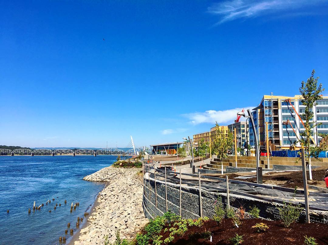 View of the Water at Vancouver Waterfront Park. Photo by Instagram user @vancouver_usa