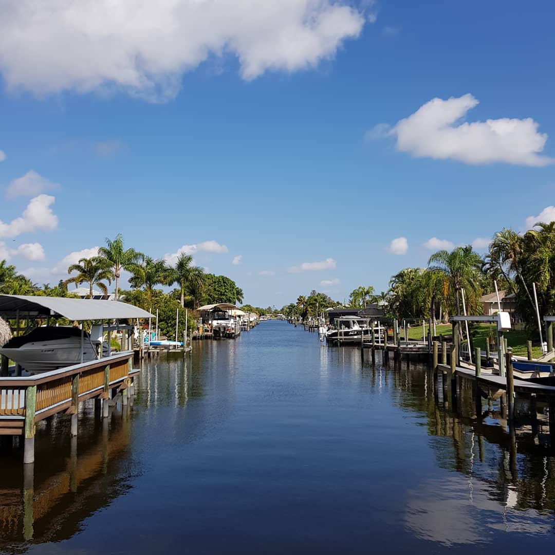 Residential waterway in Cape Coral Photo by Instagram User @johanhellstrom77