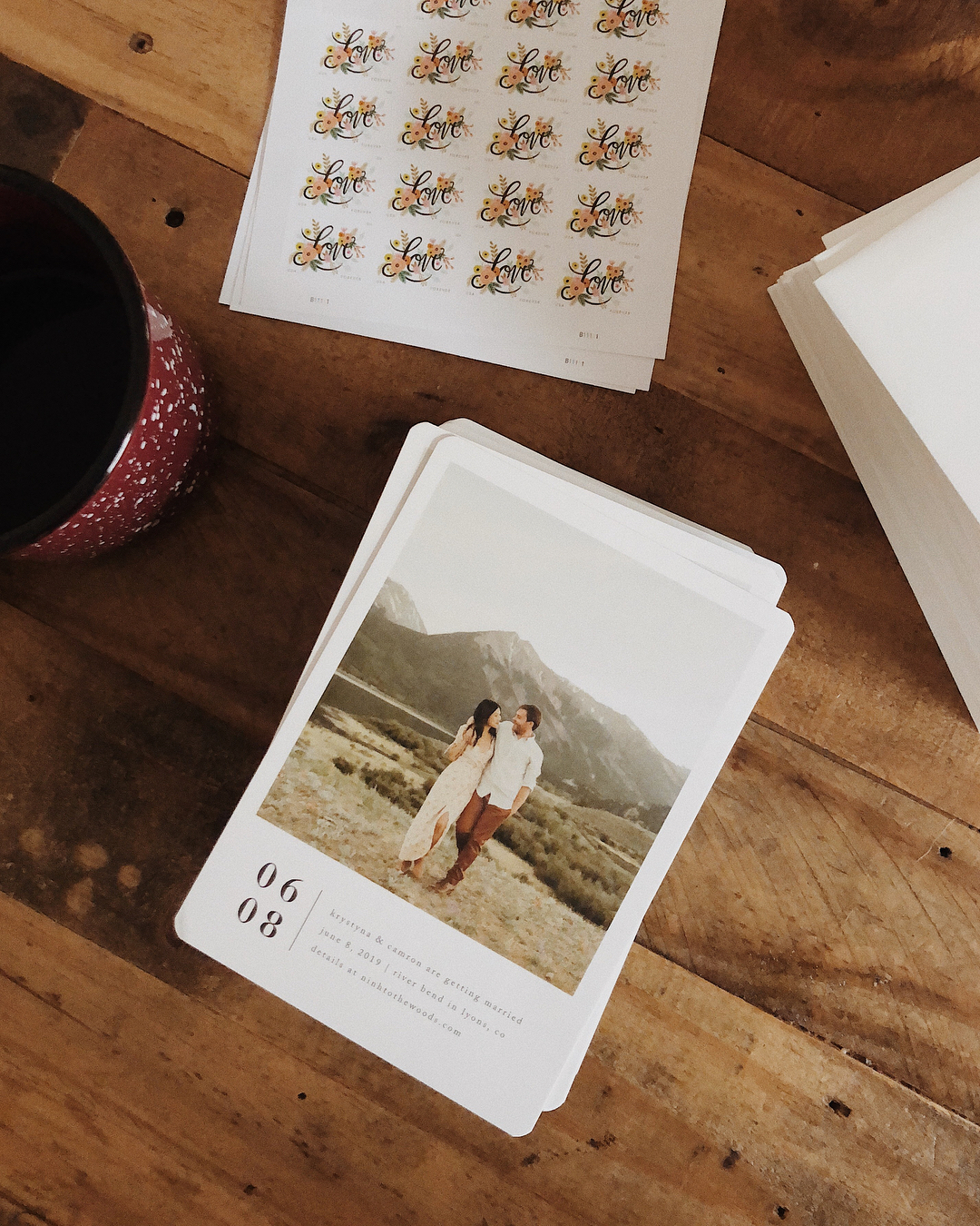 Personalized Save-the-Dates. Photo by Instagram user @ninh_stagram