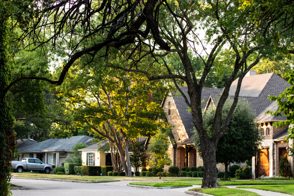 Shaded Dallas Home in the Suburbs