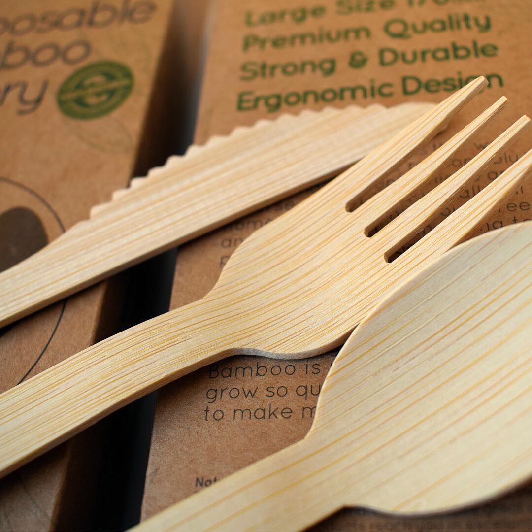 Bamboo kitchen utensils for sustainability. Photo by Instagram user @pandabode