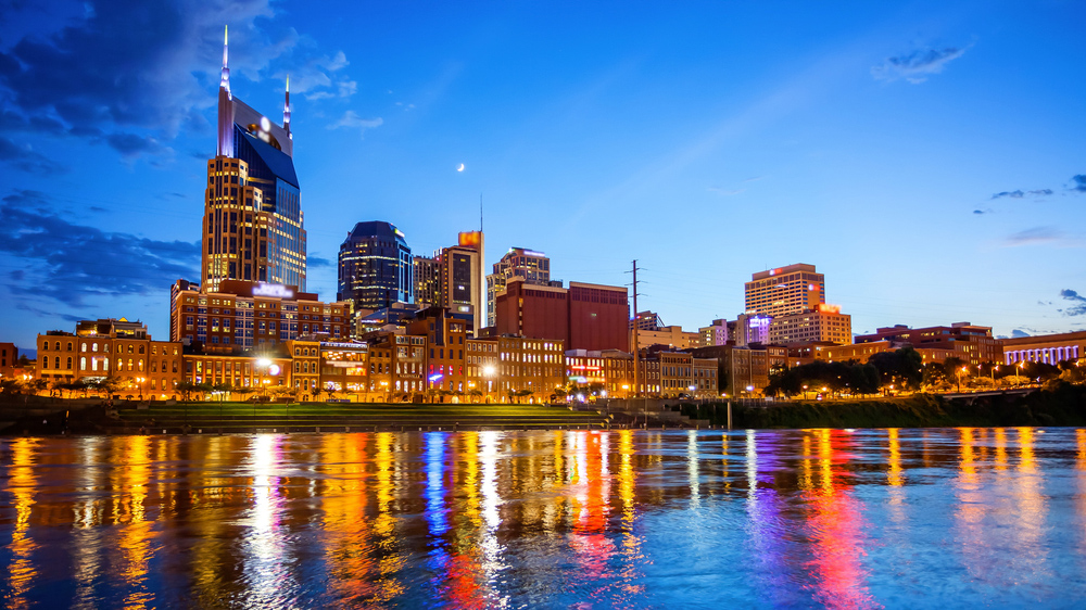 Nashville Skyline at Night