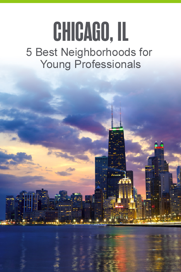Pinterest graphic: Chicago, IL: 5 Best Neighborhoods for Young Professionals