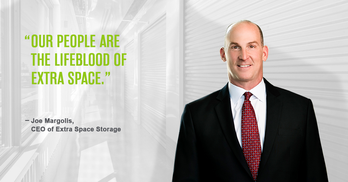 "Our people are the lifeblood of Extra Space," says CEO Joe Margolis