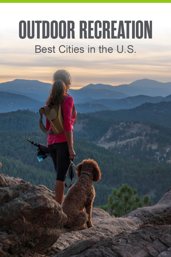 Pinterest Graphic: Outdoor Recreation, the Best Cities in the U.S.