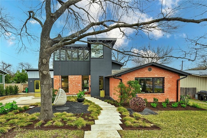 Modern style home in the Allandale neighborhood in Austin, TX. Photo by Instagram user @briancoplandaustinrealtor