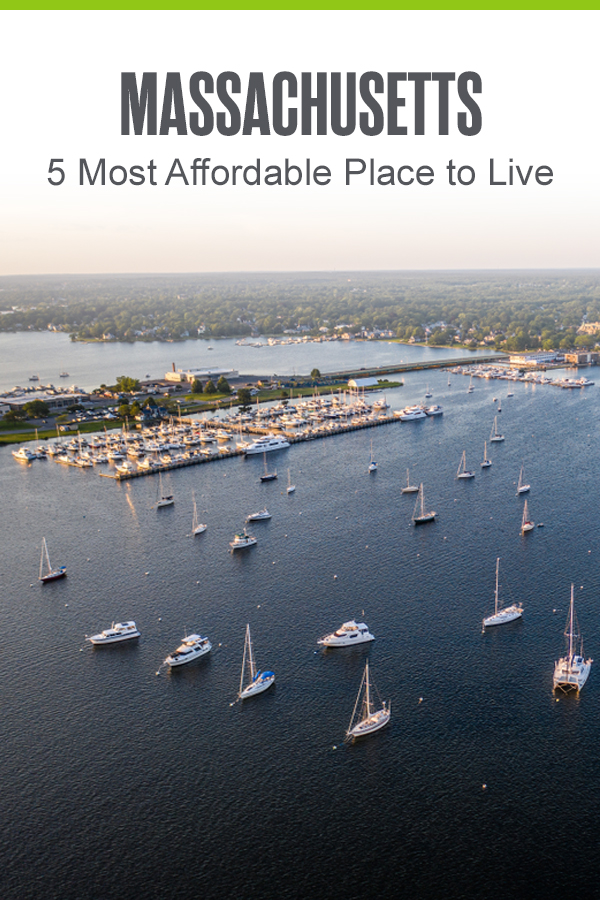 Pinterest graphic: Massachusetts: 5 Most Affordable Places to Live