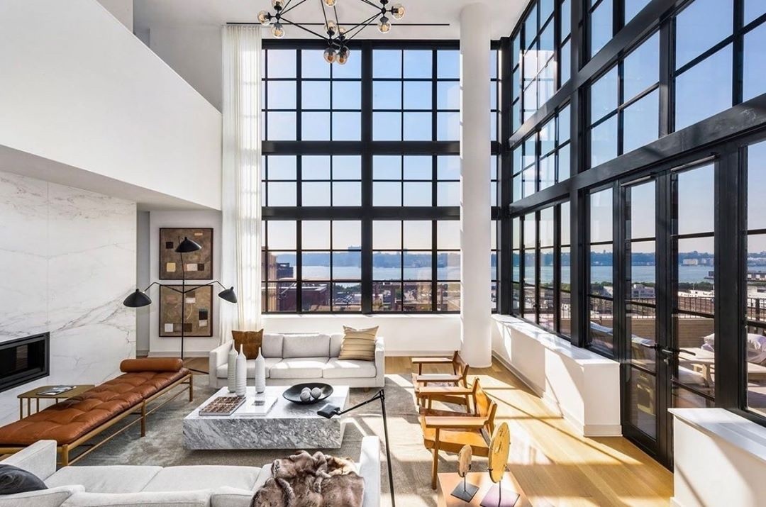 Luxury condo interior in New York City, NY. Photo by Instagram user @serchant_team