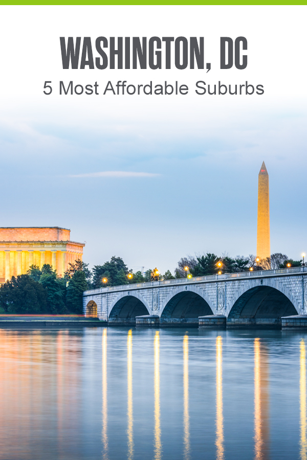 Pinterest Graphic: Washington, DC 5 Most Affordable Suburbs