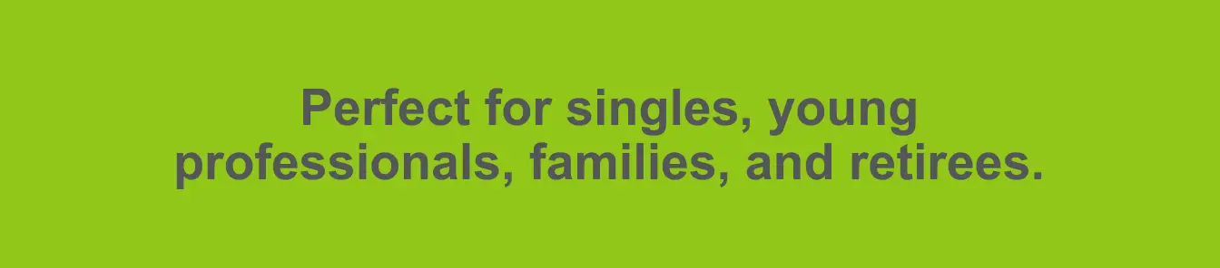 The College Park neighborhood is perfect for singles, young professionals, families, and retirees. 
