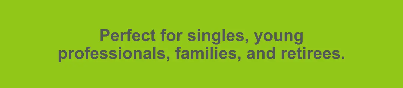 The Ventura neighborhood is perfect for singles, young professionals, families, and retirees. 
