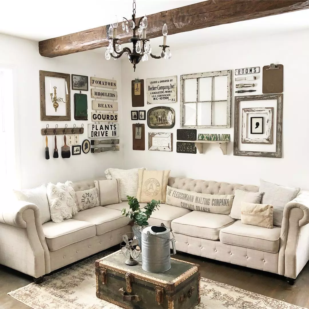 Stylish Antique Rustic Decorating Ideas For Living Rooms