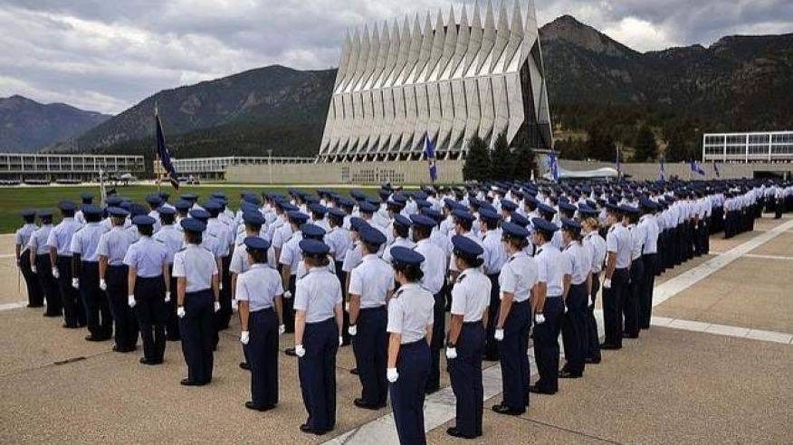 Military cadets standing in rows. Photo by Instagram user @visitcos