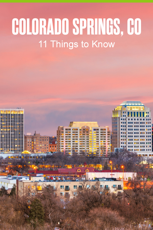 Pinterest Graphic: Colorado Springs, CO: 11 Things to Know