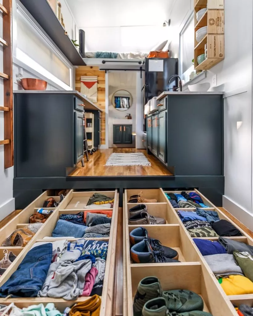 How to Hide Clutter in a Tiny Apartment With a Rolling Closet Shade