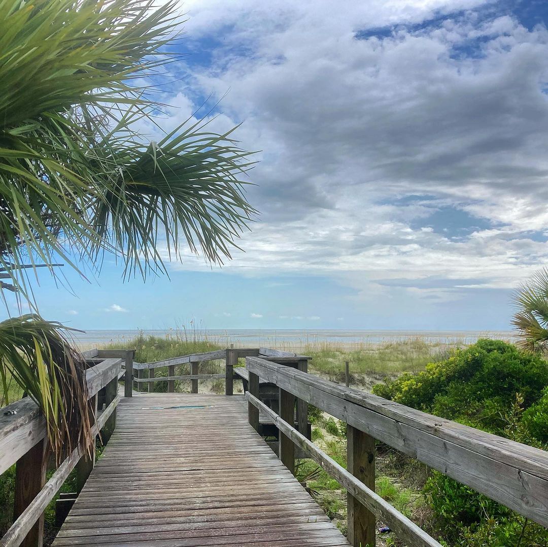 Walkway Heading Out to Tybee Island Beach in Savannah, GA. Photo by Instagram user @margieewallace