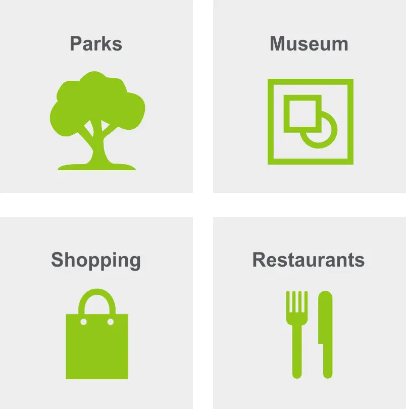 Activities in Lawrenceville include parks, museums, shopping, and restaurants. 
