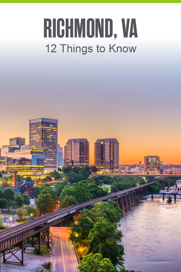 Pinterest Graphic: Richmond, VA: 12 Things You Should Know