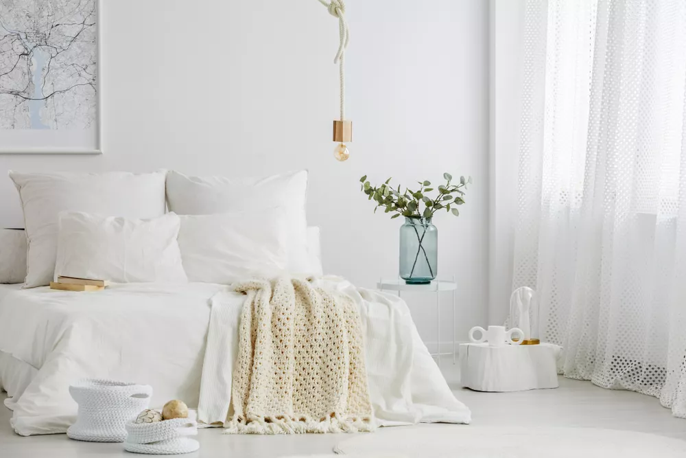 White minimalist bedroom discount