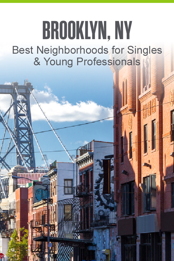 Pinterest Graphic: Brooklyn, NY: Best Neighborhoods for Singles & Young Professionals