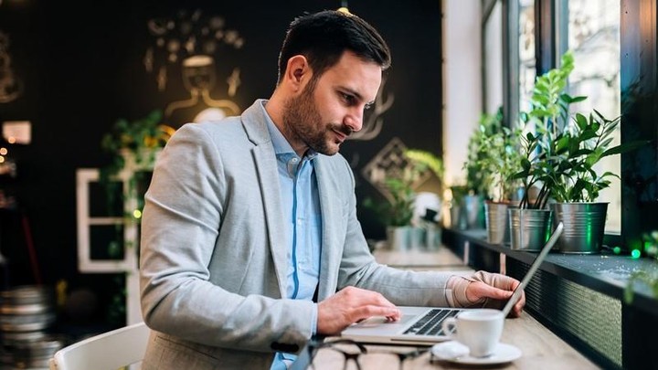 Guy typing on his laptop. Photo by Instagram user @southernbroadband