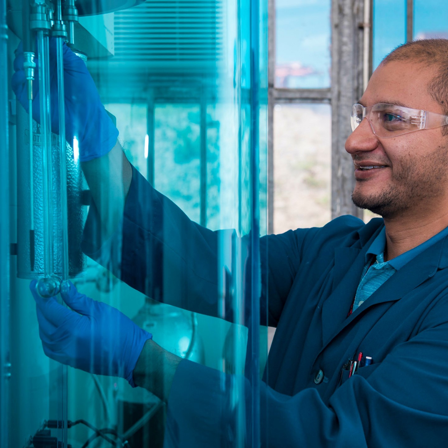 Worker at Los Alamos National Laboratory. Photo by Instagram user @losalamosnatlab.