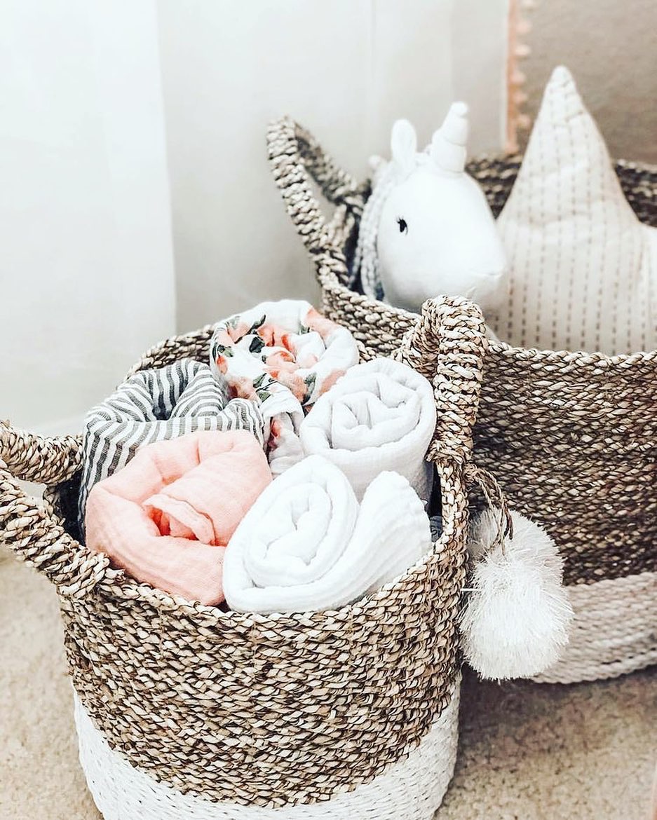 Baby girl 2025 storage basket