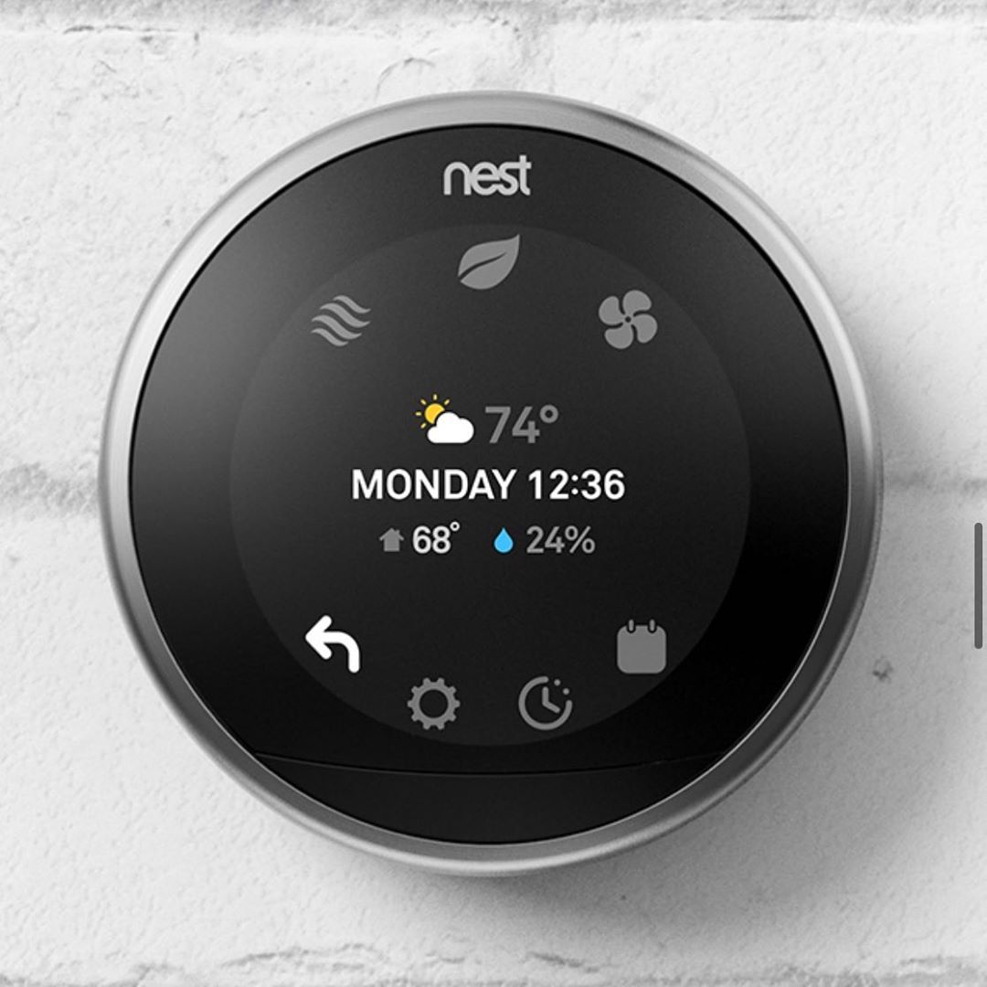 Google nest thermostat. Photo by Instagram user @urbonorlando