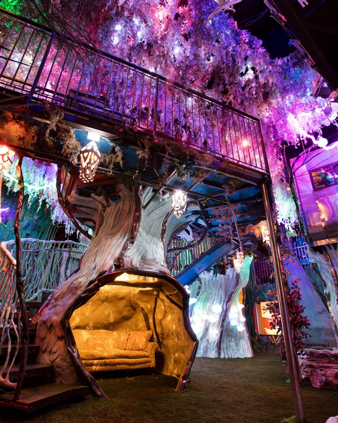 treehouse inside of meow wolf photo by Instagram user @meow__wolf