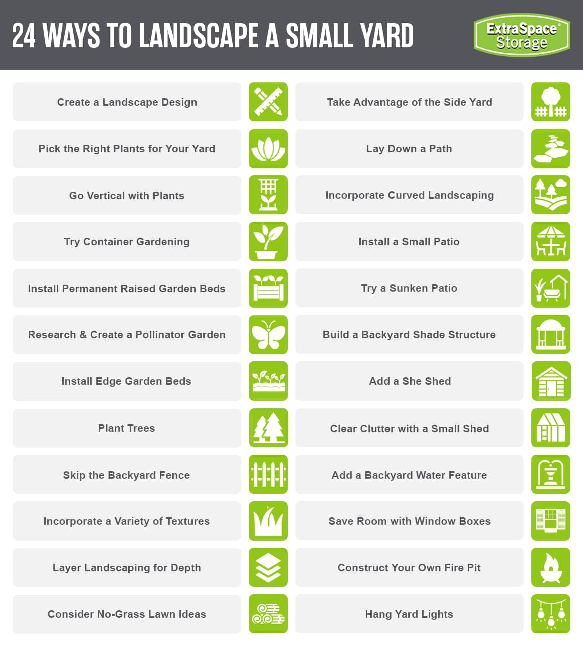 24 ideas to landscape a small yard