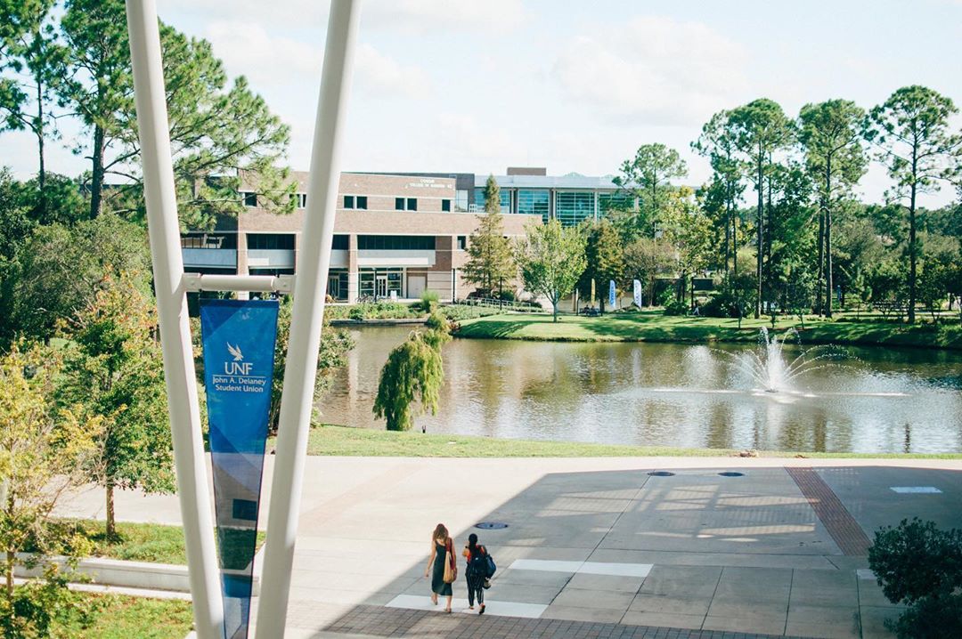campus photo from the University of North Florida photo by Instagram user @uofnorthflorida