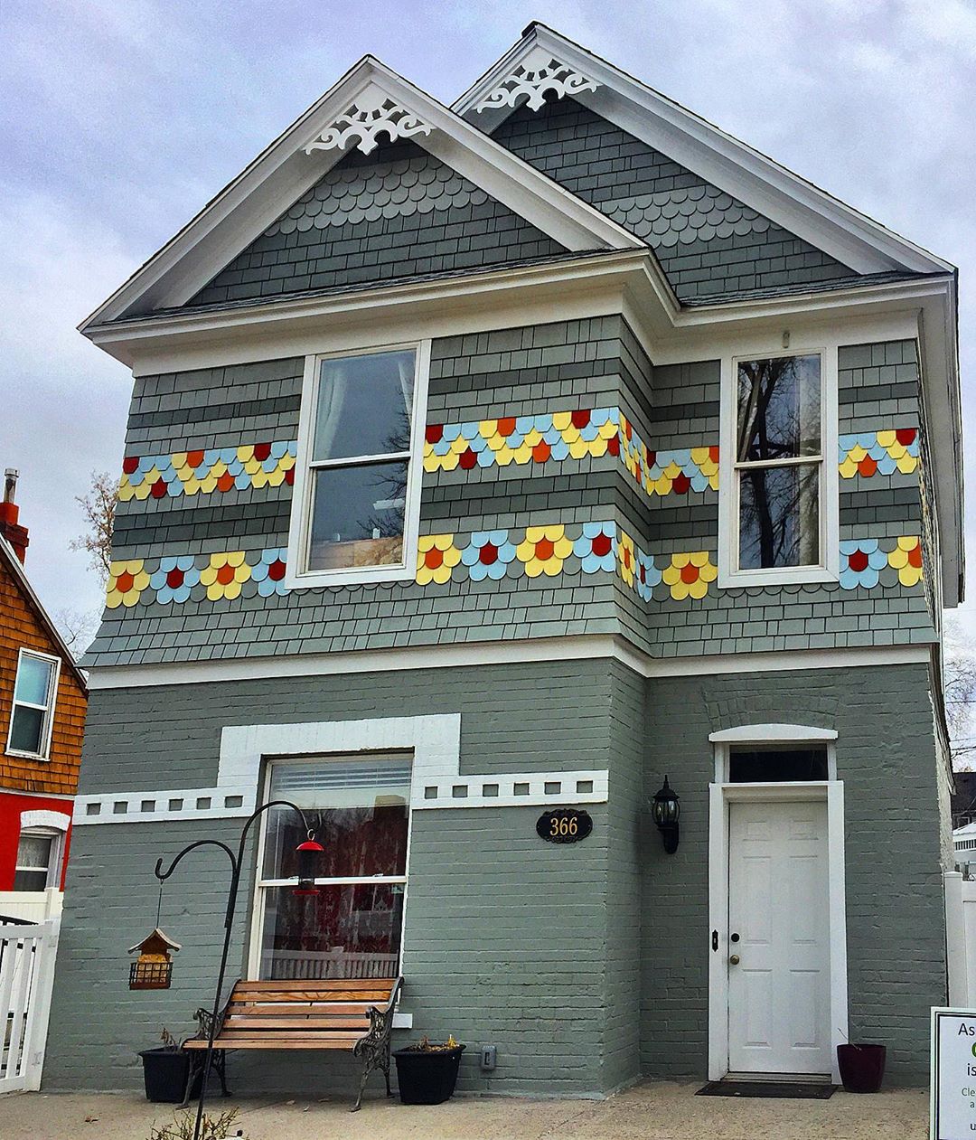 victorian style home with colored shingles in Liberty Wells, Salt Lake City photo by Instagram user @lovemyyanks