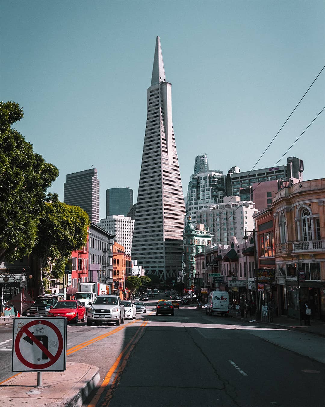 The Transamerica Pyramid in San Francisco Financial District. Photo by Instagram user @nothingsunknown