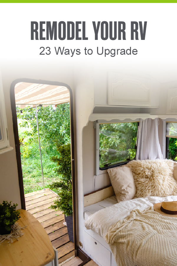 Pinterest Graphic: Remodel Your RV: 23 Ways to Upgrade