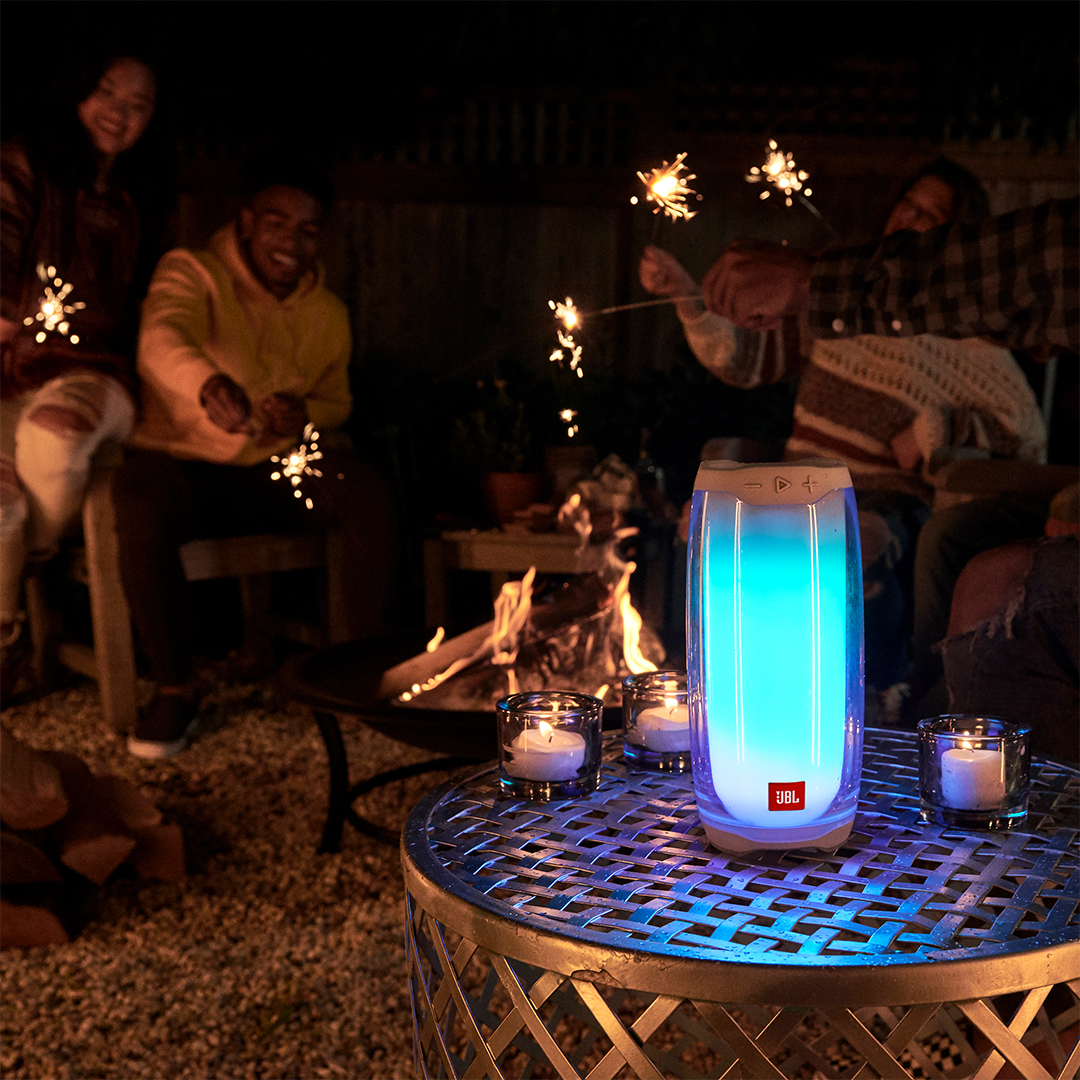 Light Up JBL Speaker Playing Music for a Group of People. Photo by Instagram user @brosdeals