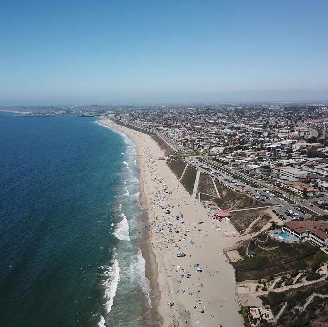 Arial Photo of Redondo Beach in Los Angeles, CA. Photo by Instagram user @camerareadyeddie