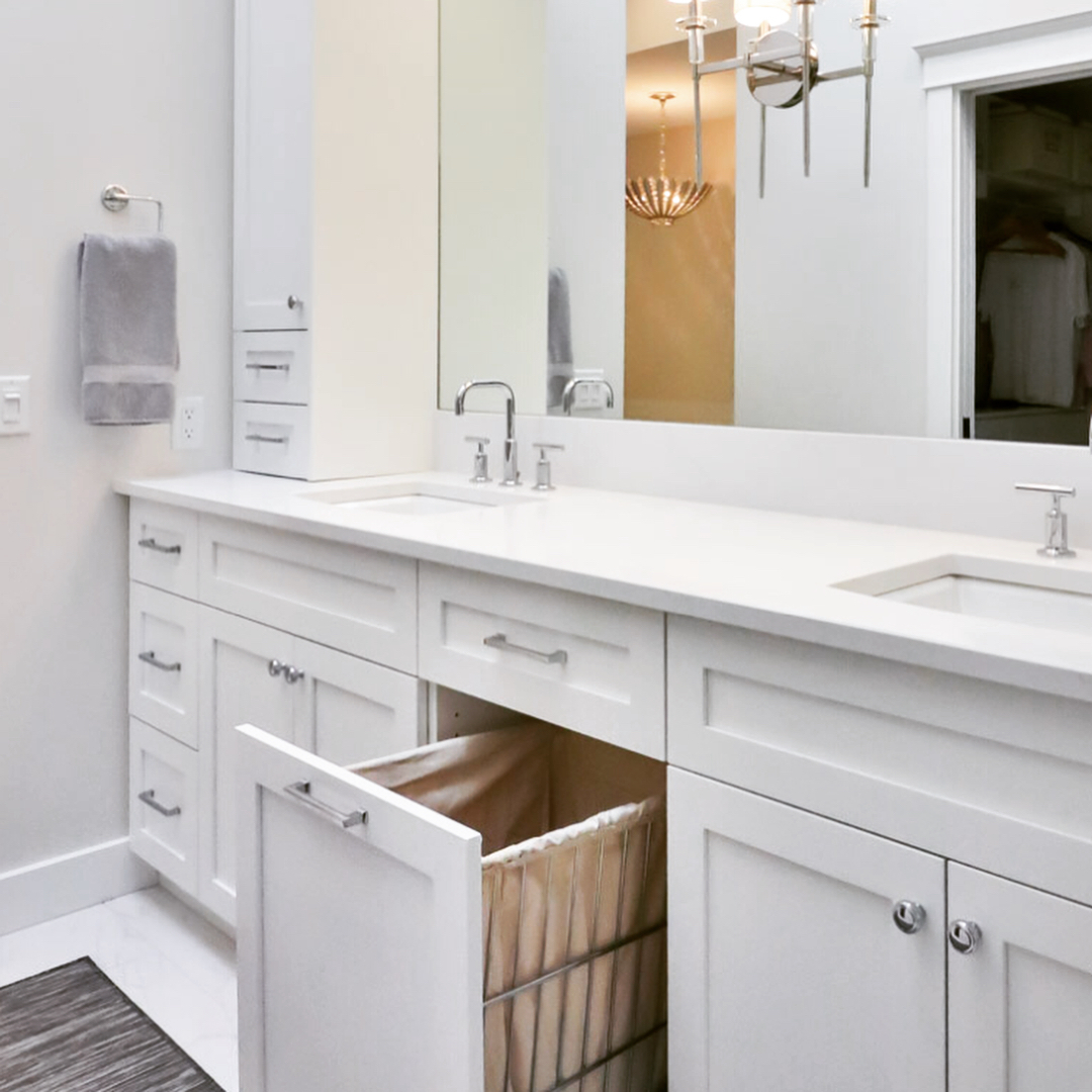 under sink roll outs maximize your cabinet space. www.helpyourshelves.com  Under  sink organization bathroom, Bathroom cabinet organization, Diy bathroom