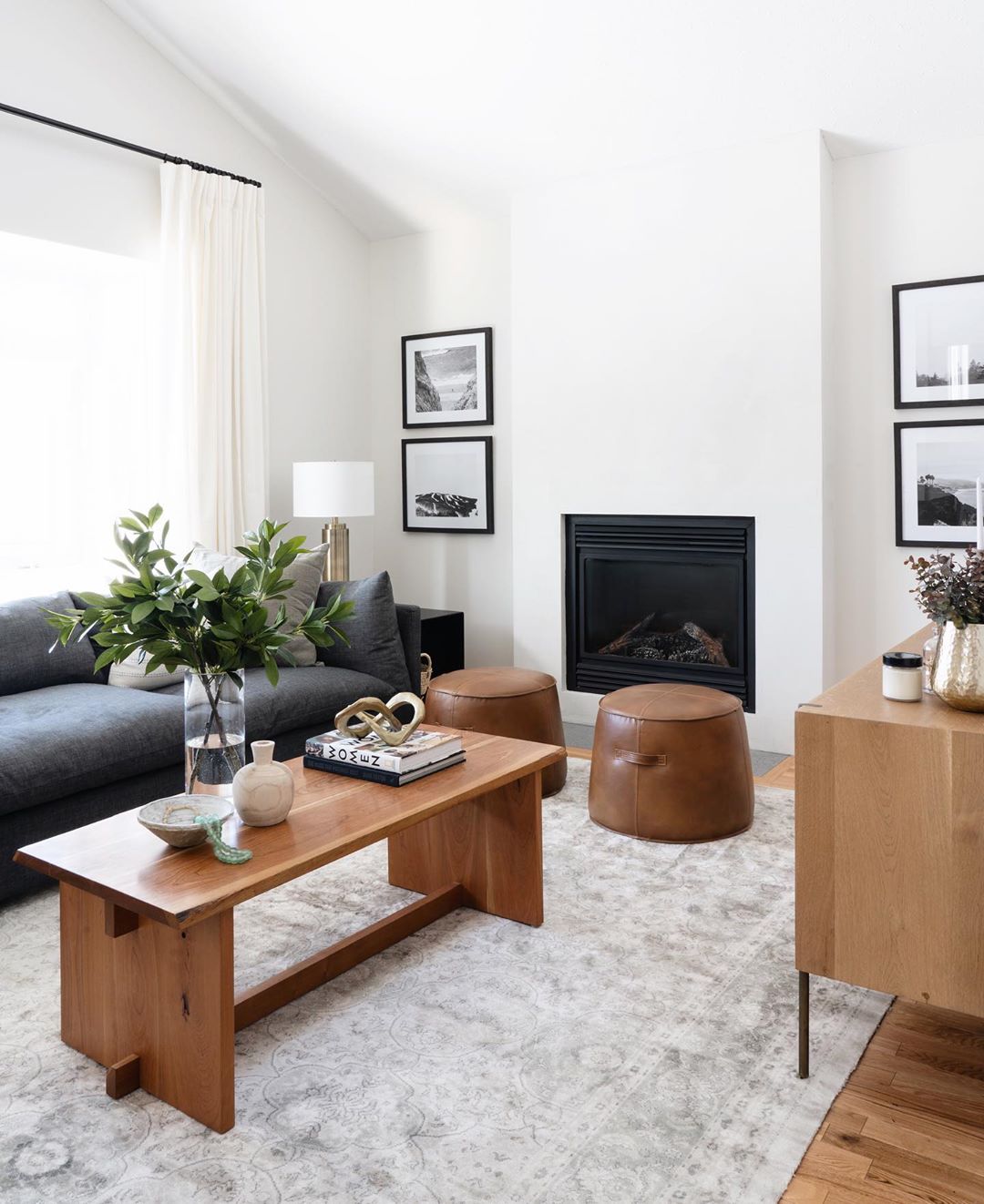 Modern Living Room Design Built Around Typical Furniture. Photo by Instagram user @leclairdecor