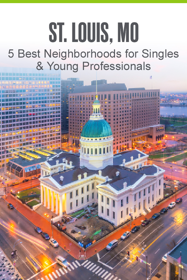Pinterest Graphic: St. Louis, MO: 5 Best Neighborhoods for Singles & Young Professionals