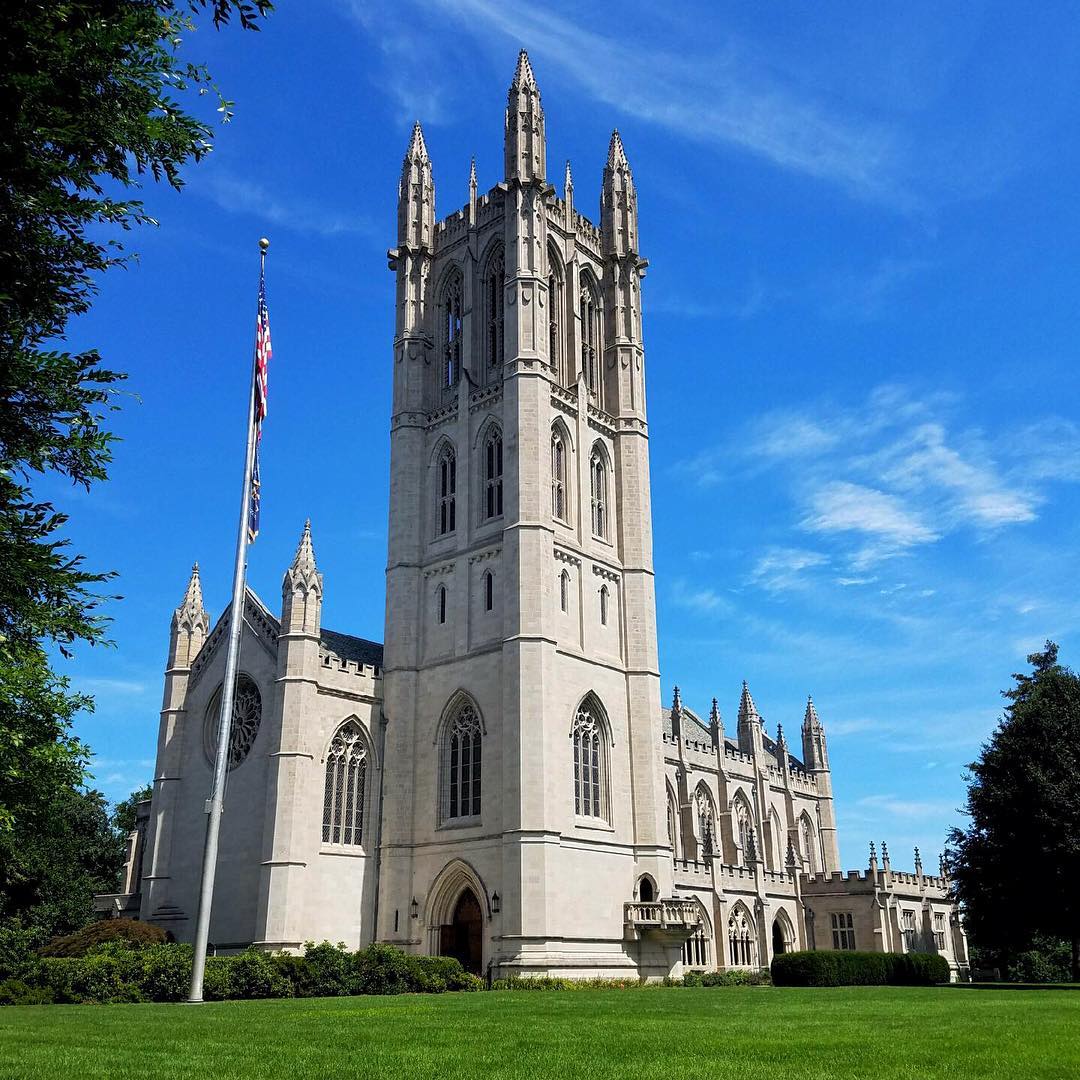 Trinity College Chapel at Trinity College in Hartford. Photo by Instagram user @trinalum