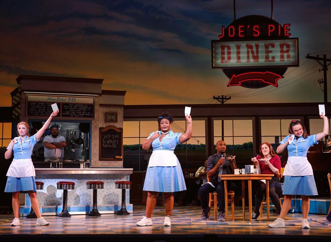 Actors in Waitress on Broadbway Performing at the Bushnell in Hartford, CT. Photo by Instagram user @thebushnell