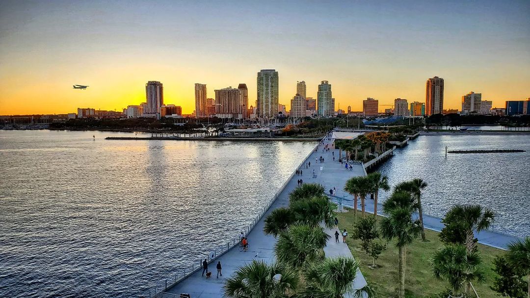 Aerial View of Downtown St. Petersburg. Photo by Instagram user @jimgaudette