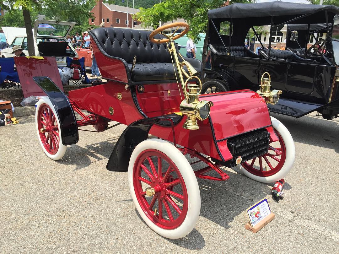 1903 Cadillac Model A at a Car Show. Photo by Instagram user @dleonardcarphotos