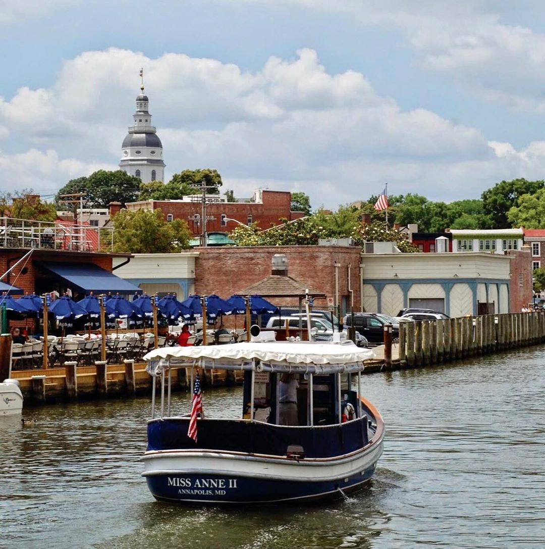 Miss Anne II Water Taxi in Annapolis, MD. Photo by Instagram User @watermarkjourneys