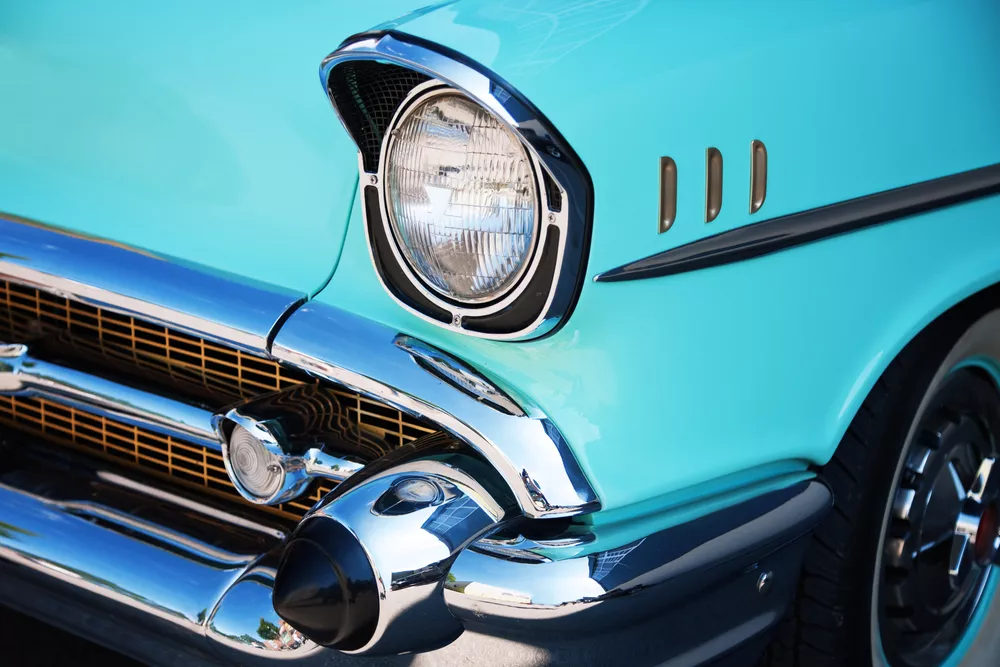 Blue Classic Car