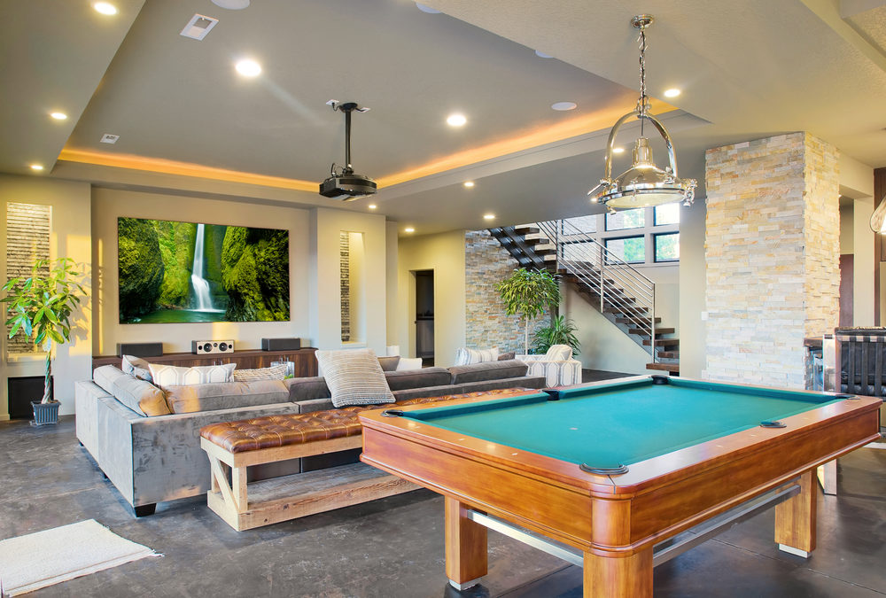 16 Cool Man Cave Ideas For Inspiration, Small Basement Pool Table Ideas