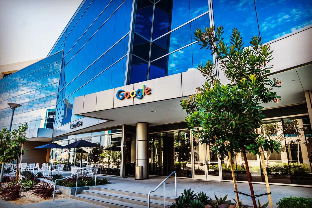 Outside View of the Google Building in Irvine. Photo by Instagram user @black.hole.whisper